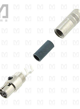 TA4FSH【CONN PLUG FMALE MINI XLR 4P SLDR】