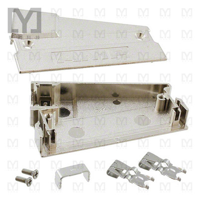 5749204-2【CONN BACKSHELL 68POS 75DEG SHLD】