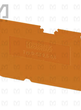 3030511【CONN TERM BLK END PLATE ORANGE】