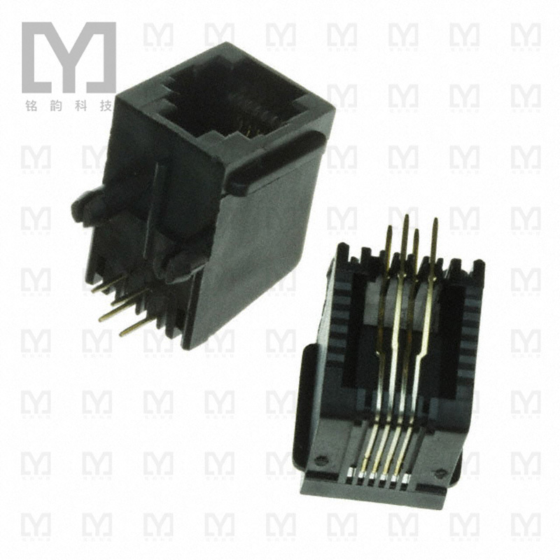 A-2004-0-4-R【CONN MOD JACK 6P4C R/A UNSHLD】