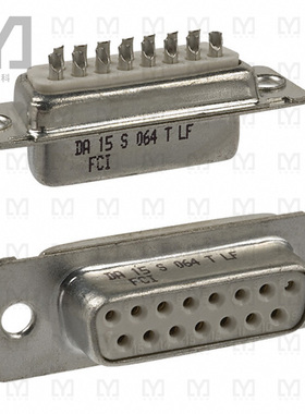 DA15S064TLF【CONN D-SUB RCPT 15P SLDR CUP】