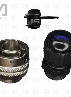 RJ11F6N【CONN MOD PLUG HSG RJ11 SILVER】