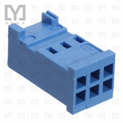 281839-3【CONN RCPT HSNG 3X2POS IDC .100】