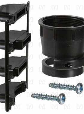 206512-5【CONN BACKSHELL W/CLAMP SZ 23 BLK】