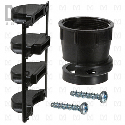 206512-5【CONN BACKSHELL W/CLAMP SZ 23 BLK】