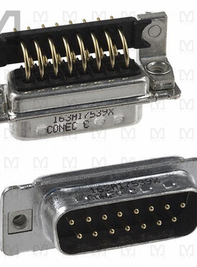 163A17539X【CONN D-SUB PLUG 15POS R/A SOLDER】