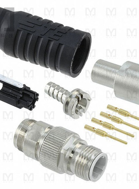 1-2823445-9【CONN PLUG MALE 4POS GOLD CRIMP】