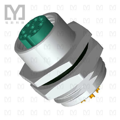 M12A-08PFFS-SH8001【CONN RCPT FMALE 8POS SOLDER CUP】