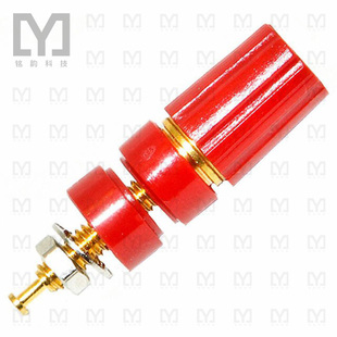 CONN BIND POST RED KNURLED P3750