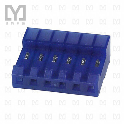 3-640430-6【CONN RCPT 6POS IDC 26AWG TIN】