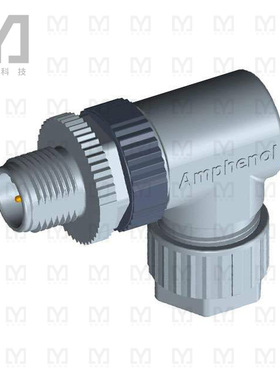 M12A-04BMMB-SR7001【CONN PLUG MALE 4POS GOLD SCREW】