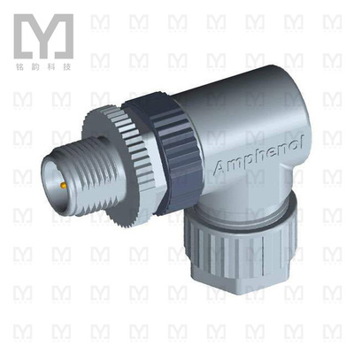 M12A-04BMMB-SR7001【CONN PLUG MALE 4POS GOLD SCREW】
