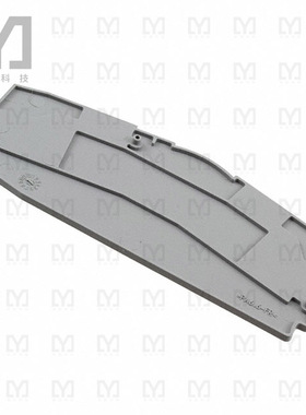 3034426【CONN TERM BLK END PLATE GRAY】