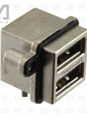 MUSBC111M0【CONN RCPT USB2.0 A STACK PCB R/A】