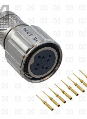 2102353-3【CONN PLUG FMALE 8POS GOLD CRIMP】