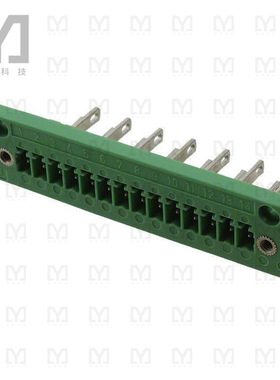 1829455【TERM BLK HEADER 14POS GREEN】