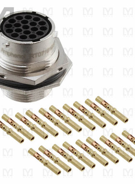 RT071619SNH-K【CONN RCPT FMALE 19POS GOLD CRIMP】