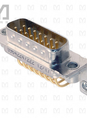09642247222【CONN D-SUB PLUG 15POS R/A SOLDER】