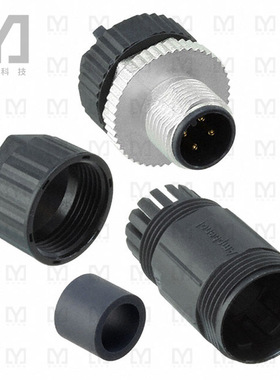 M12A-04BMMB-SL7001【CONN PLUG MALE 4POS GOLD SCREW】