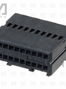 5-103911-2【CONN RCPT 20P 0.05 GOLD PCB R/A】