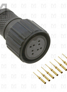 2102353-4【CONN PLUG FMALE 8POS GOLD CRIMP】