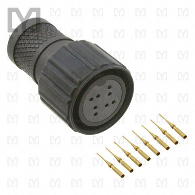 2102353-4【CONN PLUG FMALE 8POS GOLD CRIMP】