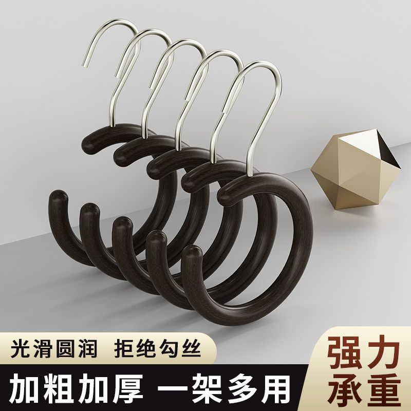 仿木圆形挂衣架服装店仿木木圈天然树脂围巾环圆环无漆圈展示架