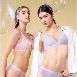 8983 1980 内衣女小胸聚拢凉感蕾丝文胸女16 Tri黛安空盈杯新品