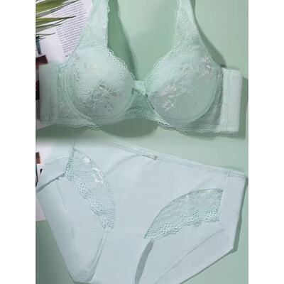 Triu黛安悠然轻盈新品内衣女软钢圈薄款舒适蕾丝文胸16R8969/2438