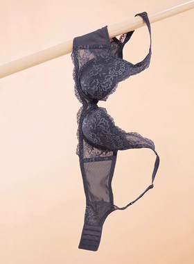 75/80/85/90/95DEF杯大胸显小深V支撑全罩杯薄杯调整文胸16-8619