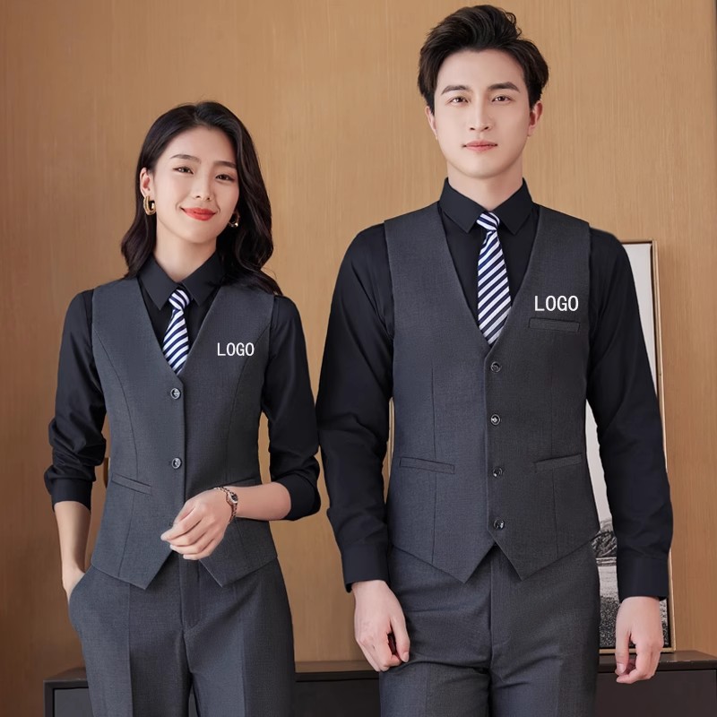 酒吧夜场KTV工装男职业马甲套装