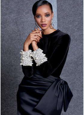 黑色高贵优雅丝绒缎面连衣裙欧美性感夏量身定制tailored dresses