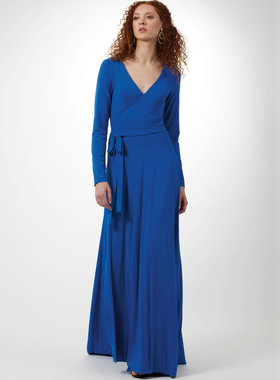 宝蓝黑色针织V领礼服连衣裙定制做欧美时尚性感tailored dresses