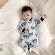 外贸童装 春秋冬摇粒绒长袖 包脚连体衣早产儿哈衣宝宝爬服婴儿衣服