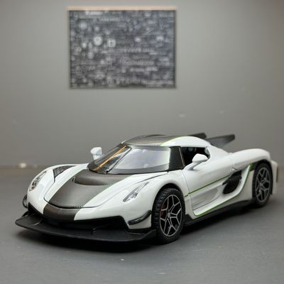 车致合金车模1比32柯尼jesko跑车声光回力儿童玩具车模型摆件