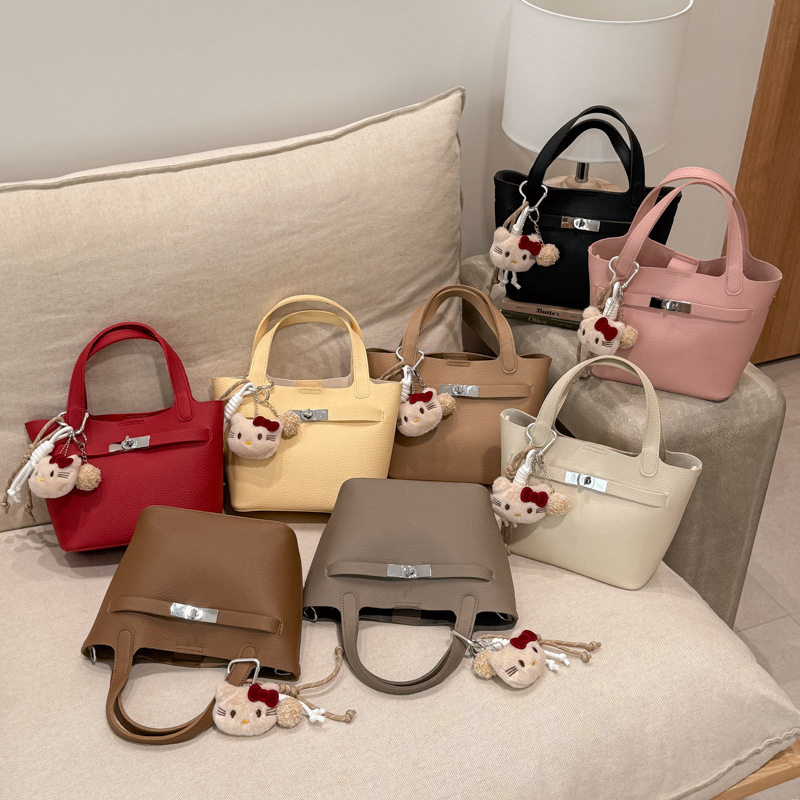 简约轻奢单肩子母包小众手拎凯莉包女2026新款韩版洋气斜挎水桶包,箱包皮具/热销女包/男包,水桶包,淘宝优惠券,粉丝福利购,淘宝优惠卷