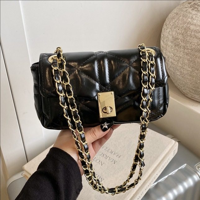 跨境小香风菱格链条包2026春新款洋气轻奢腋下包女百搭单肩斜挎包,箱包皮具/热销女包/男包,腋下包,淘宝优惠券,粉丝福利购,淘宝优惠卷