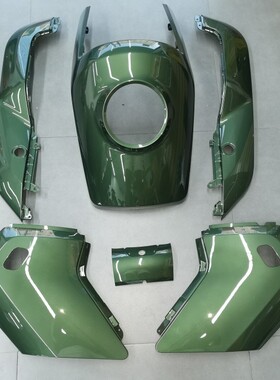 小牛电动MQIS/MS新款针叶绿原厂外壳烤漆件ABS车壳前面板前挡泥板