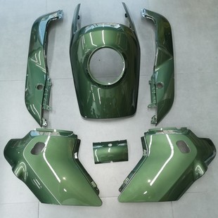 小牛电动MQIS/MS新款针叶绿原厂外壳烤漆件ABS车壳前面板前挡泥板