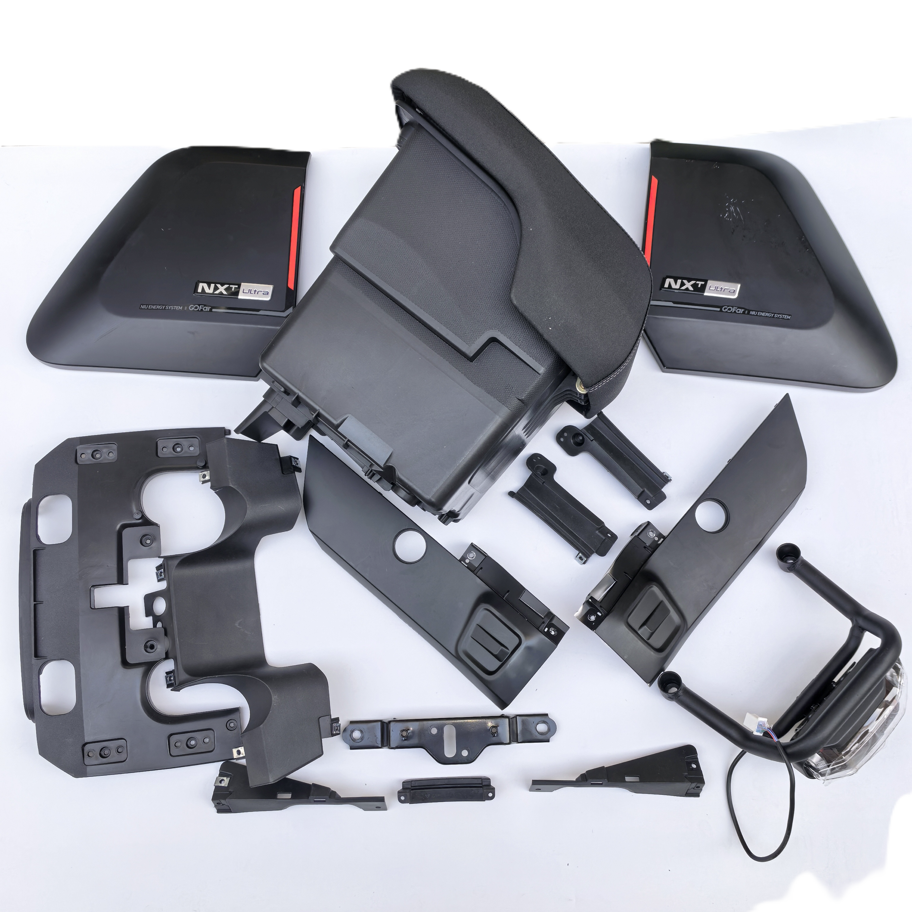 小牛电动NXT原厂短座套件配件坐垫座桶短款装饰板后左右边条尾灯