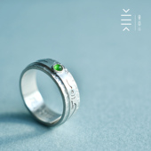 绿度母 种子字戒指