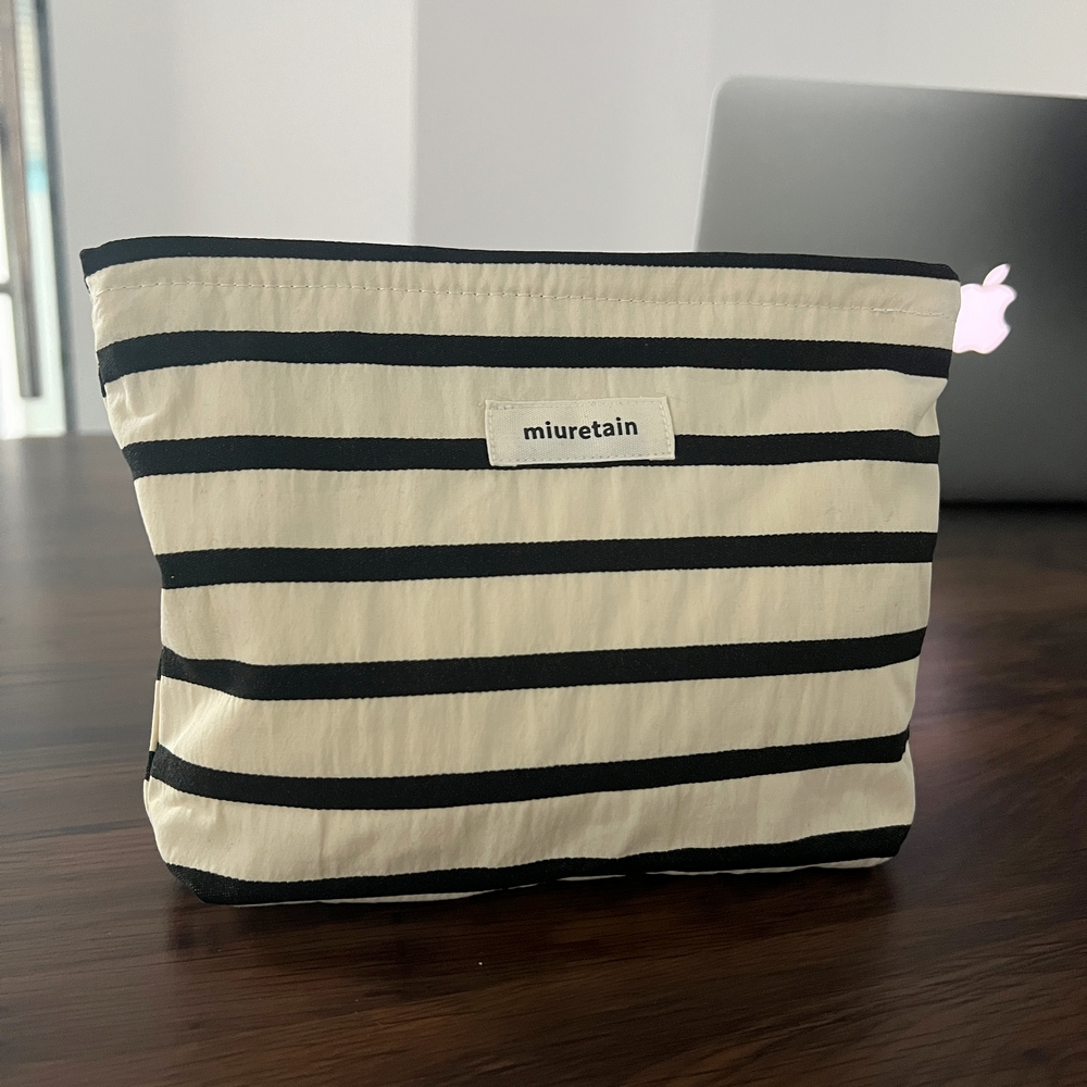 百搭收纳化妆包纯棉帆布面料