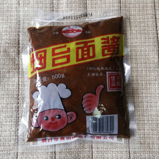 烟台老牌 烟台山牌 面酱500g袋装 开袋即食炸酱熏鱼