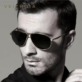 太阳镜大框蛤蟆镜彩色镜片开车镜 Veithdia 威斯．蒂亚 2025款 男士