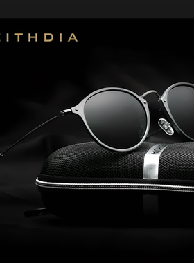 Veithdia/威斯．蒂亚 太阳镜复古男墨镜女太阳镜偏光可定制近视镜