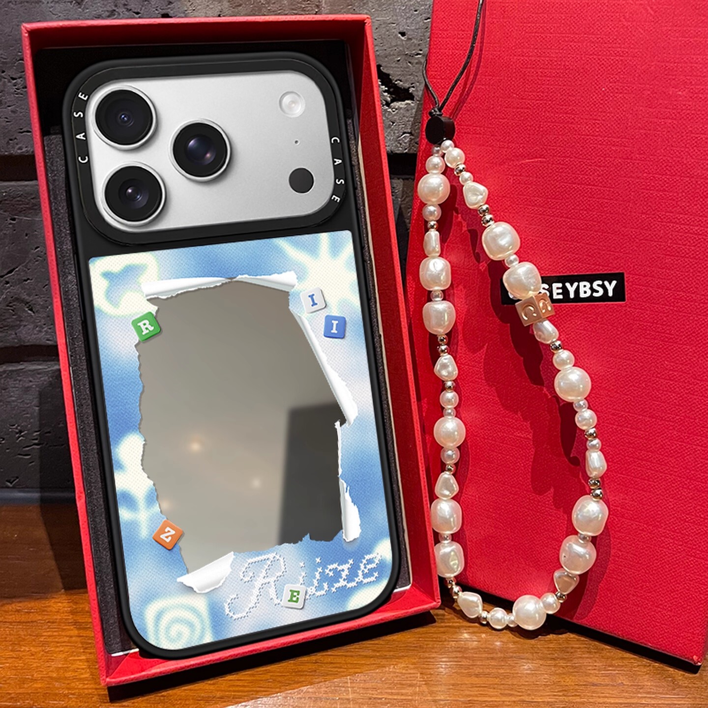 CASE联名男团riize相框适用iphone17pro壳苹果16promax保护套15pro镜面MagSafe磁吸14/13亚克力12少女心