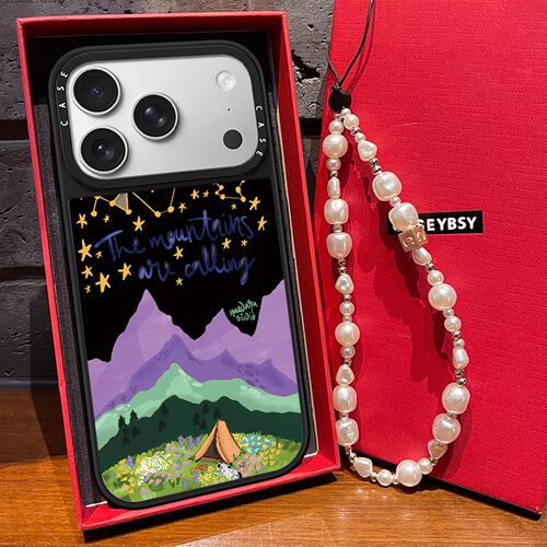 C家联名在群山呼唤我适用苹果15pro手机壳iphone17可爱全包16promax保护套13镜面磁吸14亚克力17plus卡通