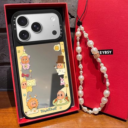 C家联名星星人围绕适用苹果17promax手机壳16pro保护套iphone15可爱卡通14/13镜面MagSafe磁吸12亚克力17Air