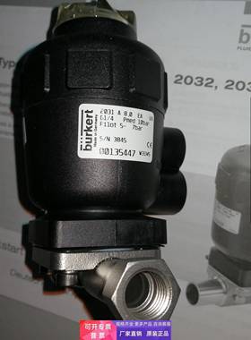 宝德BURKERT 2031二位二通不锈钢隔膜阀DN8双膜片135447/00135447