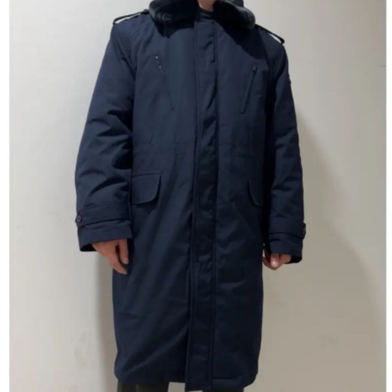 藏青色寒区棉服大衣冬季防寒防寒保暖正品加厚保暖棉大衣长款棉袄